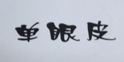 单眼皮品牌logo